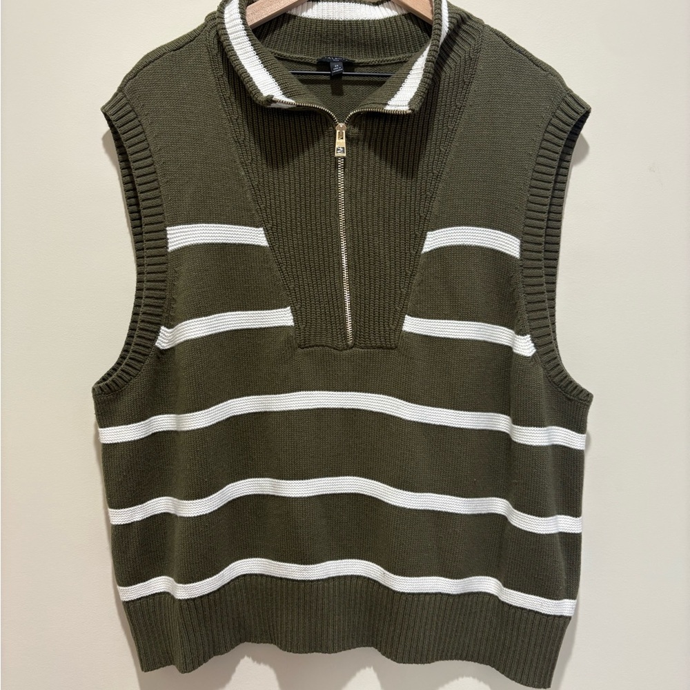 Talbots Plus 1/4 Zip Sleeveless Sweater - Picture 2 of 5